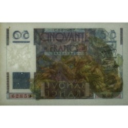 F 20-10 - 08/04/1948 - 50 francs - Le Verrier - Série M.99 - Etat : SUP+
