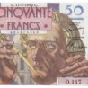 F 20-11 - 17/02/1949 - 50 francs - Le Verrier - Série O.117 - Etat : SPL+