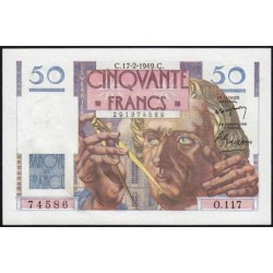 F 20-11 - 17/02/1949 - 50 francs - Le Verrier - Série O.117 - Etat : SPL+