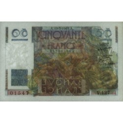 F 20-12 - 19/05/1949 - 50 francs - Le Verrier - Série V.127 - Etat : pr.NEUF