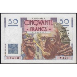 F 20-12 - 19/05/1949 - 50 francs - Le Verrier - Série V.127 - Etat : SPL