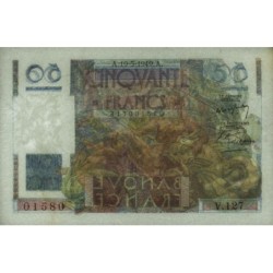 F 20-12 - 19/05/1949 - 50 francs - Le Verrier - Série V.127 - Etat : TTB