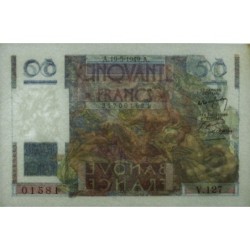 F 20-12 - 19/05/1949 - 50 francs - Le Verrier - Série V.127 - Etat : SUP