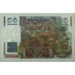 F 20-12 - 19/05/1949 - 50 francs - Le Verrier - Série V.127 - Etat : SPL+