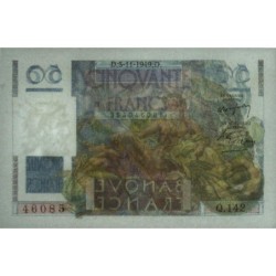 F 20-13 - 03/11/1949 - 50 francs - Le Verrier - Série Q.142 - Etat : SUP+