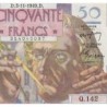 F 20-13 - 03/11/1949 - 50 francs - Le Verrier - Série Q.142 - Etat : TTB+