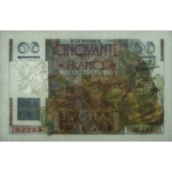 F 20-16 - 24/08/1950 - 50 francs - Le Verrier - Série W.161 (remplacement) - Etat : SPL+