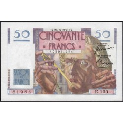 F 20-16 - 24/08/1950 - 50 francs - Le Verrier - Série K.163 - Etat : pr.NEUF