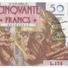 F 20-17 - 01/02/1951 - 50 francs - Le Verrier - Série L.174 - Etat : SUP+