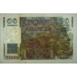 F 20-17 - 01/02/1951 - 50 francs - Le Verrier - Série L.174 - Etat : SUP+