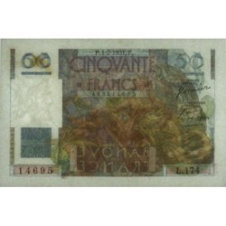 F 20-17 - 01/02/1951 - 50 francs - Le Verrier - Série L.174 - Etat : SUP+