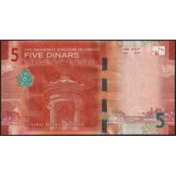 Jordanie - Pick 40a - 5 dinars - Série AD - 2022 - Etat : NEUF