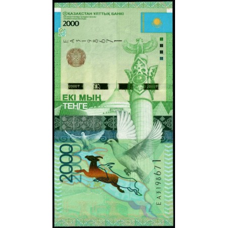 Kazakhstan - Pick 41_3 - 2'000 tenge - Série EA - 2020 - Etat : NEUF