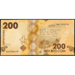 Kirghizistan - Pick 37a - 200 som - série AA - 2023 - Etat : NEUF