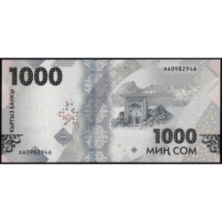 Kirghizistan - Pick 39a - 1'000 som - série AA - 2023 - Etat : NEUF