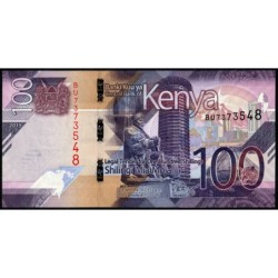 Kenya - Pick 53a - 100 shillings - Série BU - 2019 - Etat : NEUF