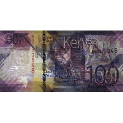 Kenya - Pick 53a - 100 shillings - Série BU - 2019 - Etat : NEUF