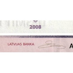 Lettonie - Pick 54a - 10 latu - Série AG - 2008 - Etat : NEUF