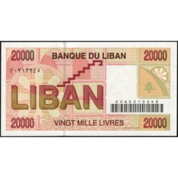 Liban - Pick 81 - 20'000 livres - Série C06 - 28/07/2001 - Etat : NEUF