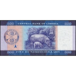 Libéria - Pick 42b - 500 dollars - Série AC - 2024 - Etat : NEUF
