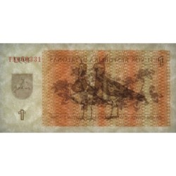 Lituanie - Pick 39 - 1 talonas - Série TA - 1992 - Etat : NEUF