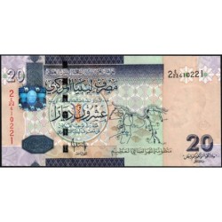 Libye - Pick 74 - 20 dinars - Série ‭2 ع/141 - 2009 - Etat : NEUF