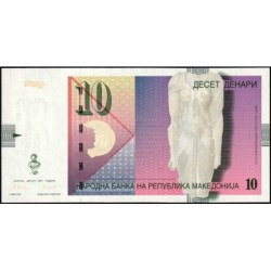 Macédoine - Pick 14b - 10 denars - Série Ч Ц - 08/1997 - Etat : NEUF