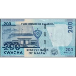 Malawi - Pick 65Af - 200 kwacha - Série BV - 01/01/2022 - Etat : NEUF