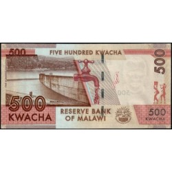 Malawi - Pick 66b - 500 kwacha - Série BP - 01/01/2017 - Etat : NEUF