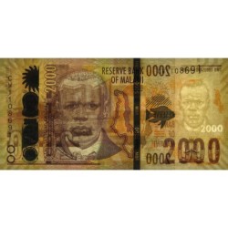 Malawi - Pick 70a - 2'000 kwacha - Série CW - 01/10/2021 - Etat : NEUF