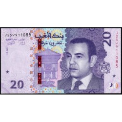 Maroc - Pick 79 - 20 dirhams - Série ‭ر 25 ب - 2023 - Etat : NEUF