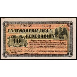 Mexique - Guaymas - Pick S 1058 - 10 centavos - Série D - 16/03/1914 - Etat : NEUF
