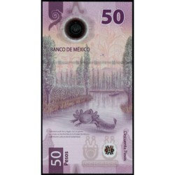 Mexique - Pick 133e_3 - 50 pesos - Série DC - 06/12/2023 - Polymère commémoratif - Etat : NEUF