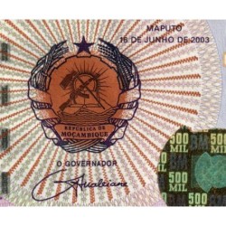Mozambique - Pick 142a - 500'000 meticais - Série HA - 16/06/2003 - Etat : NEUF