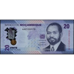 Mozambique - Pick 155a - 20 meticais - Série AA - 16/06/2024 - Polymère - Etat : NEUF