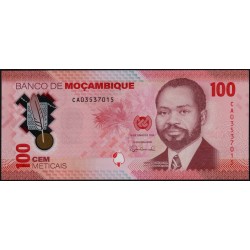 Mozambique - Pick 157a - 100 meticais - Série CA - 16/06/2024 - Polymère - Etat : NEUF
