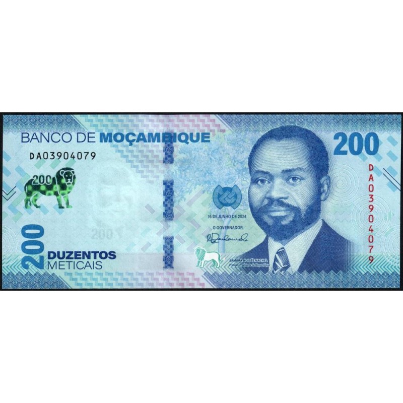 Mozambique - Pick 158a - 200 meticais - Série DA - 16/06/2024 - Etat : NEUF