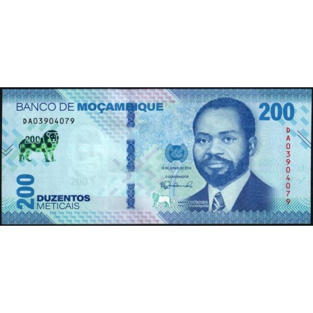 Mozambique - Pick 158a - 200 meticais - Série DA - 16/06/2024 - Etat : NEUF
