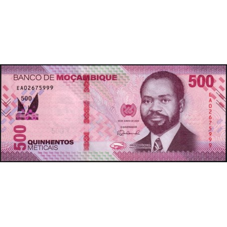 Mozambique - Pick 159a - 500 meticais - Série EA - 16/06/2024 - Etat : NEUF