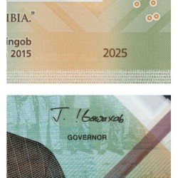 Namibie - Pick 19 - 60 dollars - Série HGG - 2025 - Polymère commémoratif - Etat : NEUF