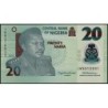 Nigéria - Pick 34s_1 - 20 naira - Série JW - 2024 - Polymère - Etat : NEUF