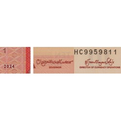 Nigéria - Pick 39n - 10 naira - Série HC - 2024 - Polymère - Etat : NEUF