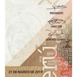 Pérou - Pick 197a - 20 soles - Série A C - 21/03/2019 - Etat : NEUF