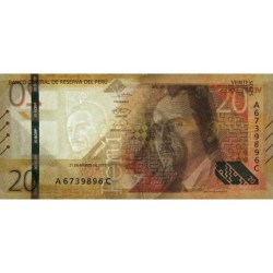 Pérou - Pick 197a - 20 soles - Série A C - 21/03/2019 - Etat : NEUF