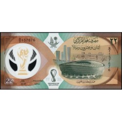 Qatar - Pick 39 - 22 riyals - Série Q/3 - 2022 - Polymère commémoratif - Etat : NEUF