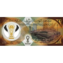 Qatar - Pick 39 - 22 riyals - Série Q/3 - 2022 - Polymère commémoratif - Etat : NEUF