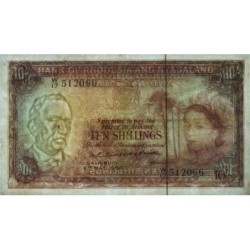 Rhodésie et Nyassaland - Pick 19a_19 - 10 shilings - Série W/17 - 06/05/1960 - Etat : TB+