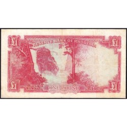 Rhodésie - Pick 25a-12 - 1 pound - Série G/12 - 07/10/1964 - Etat : TB