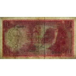 Rhodésie - Pick 25a-12 - 1 pound - Série G/12 - 07/10/1964 - Etat : TB