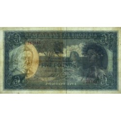 Rhodésie - Pick 29a - 5 pounds - Série J/4 - 01/07/1966 - Etat : TB à TB+